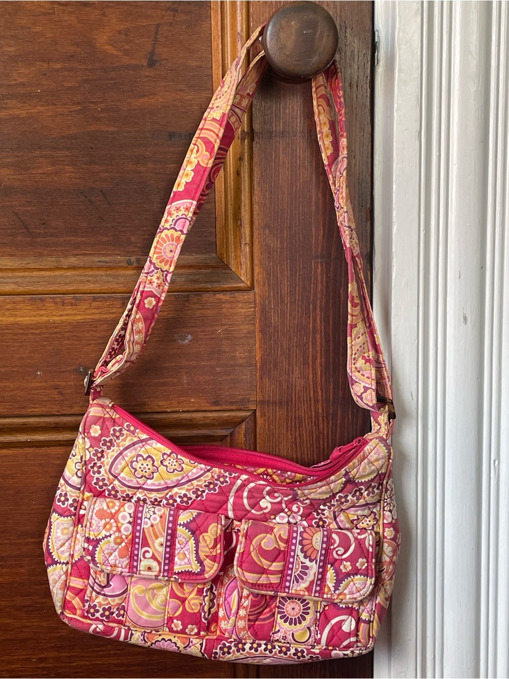 Vintage Vera Bradley Quilted Shoulder Bag
